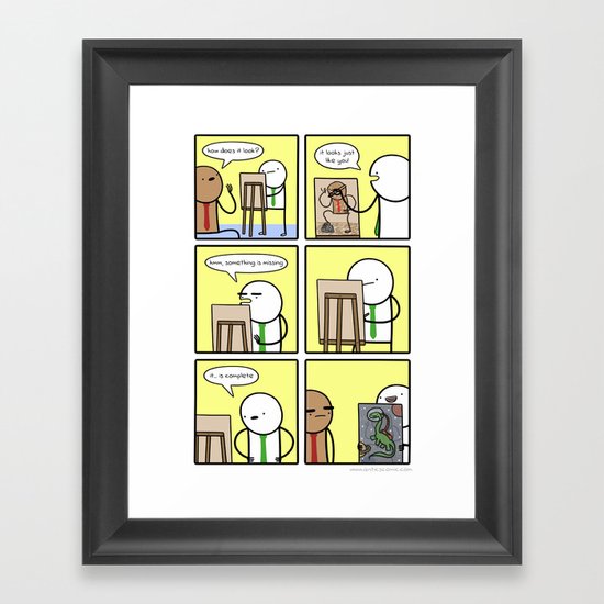 Antics #209 - appreciation for the human form Framed Art Print