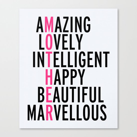Mother Quote Canvas Print
