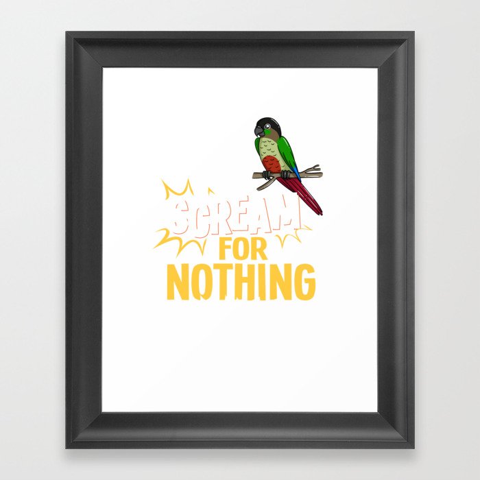 Green Cheeked Conure Cheek Bird Framed Art Print