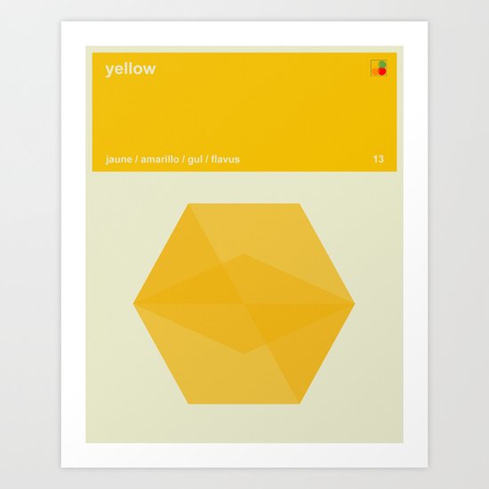Color Print - Yellow Art Print
