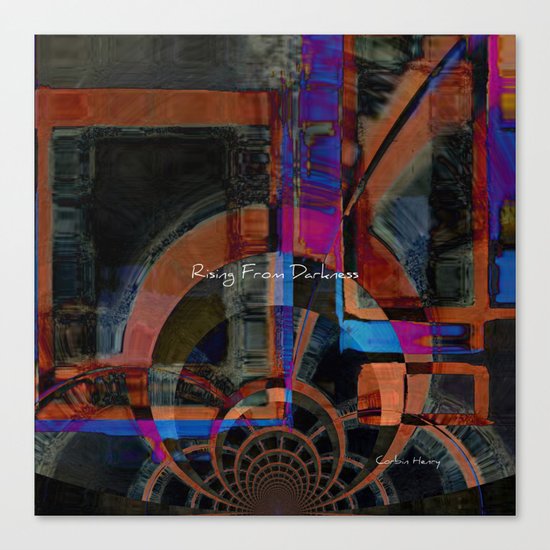 Rising From Darkness Abstract - Happiness - Inspiration Canvas Print