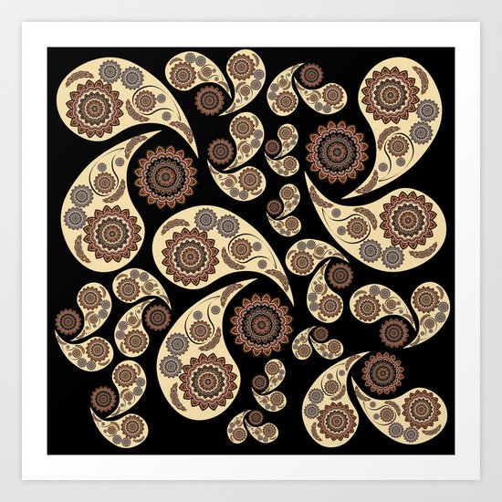 Paisley Pattern Art Print