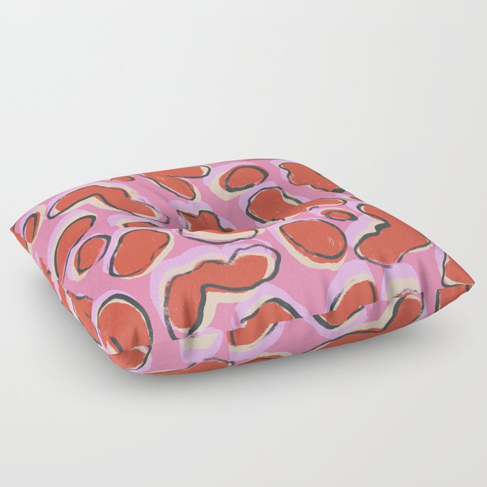Pink Jaguar Floor Pillow