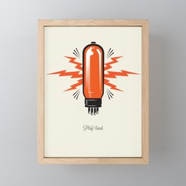 Turn it up to eleven tube amp poster Framed Mini Art Print