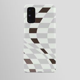 Gray warp checked Android Case