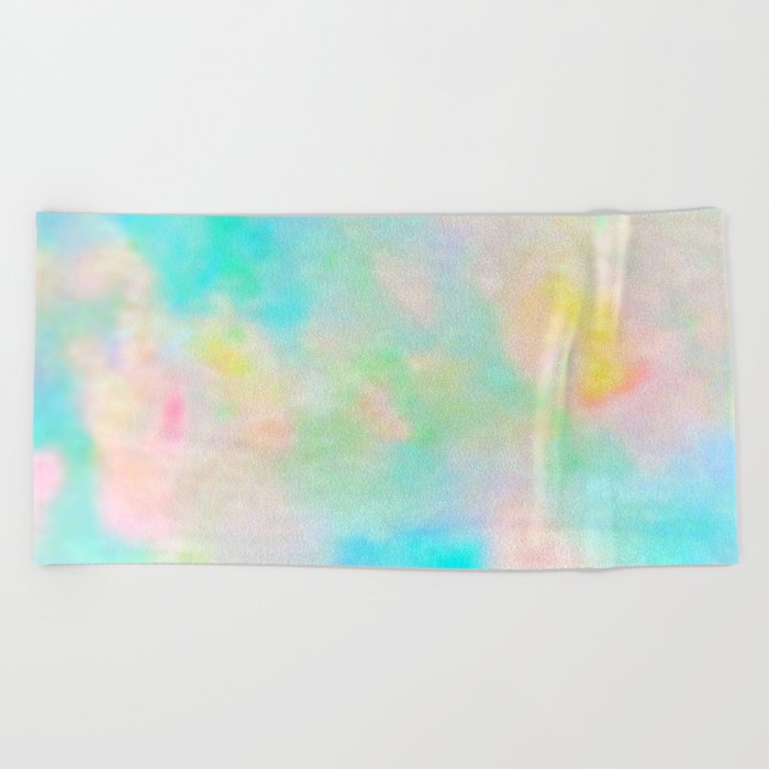 Watercolor Opal Beach Towel