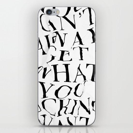 YCAGWYFW iPhone & iPod Skin