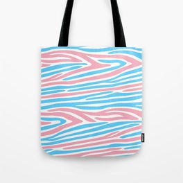 65 MCMLXV LGBT Transgender Pride Zebra Animal Print Pattern Tote Bag