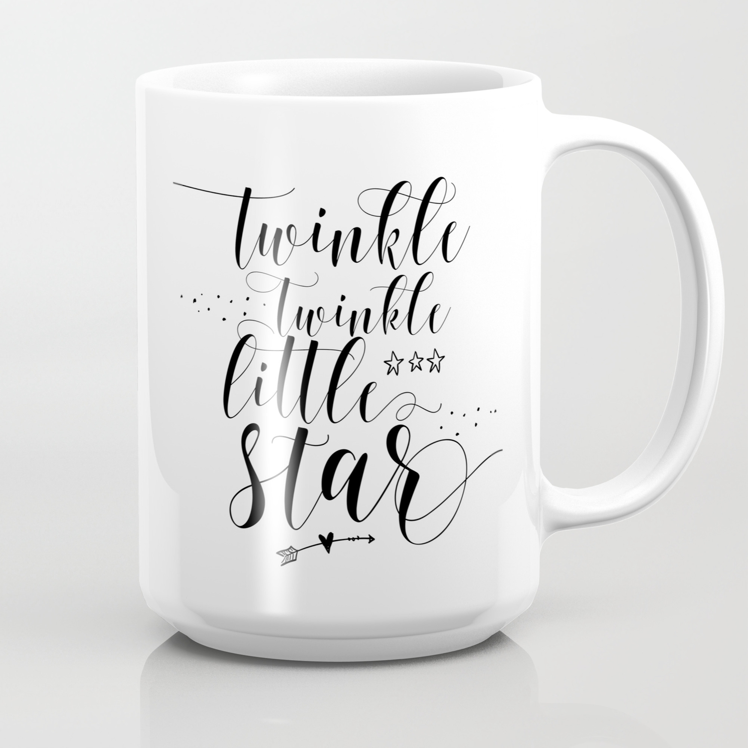 Twinkle Twinkle Little Star Print Motivational Print Printable Quote Coffee Mug