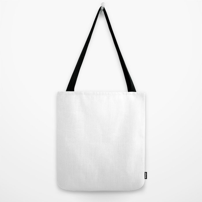 Plain White Simple Solid Color All Over Print Tote Bag by