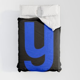 letter Y (Blue & Black) Comforter