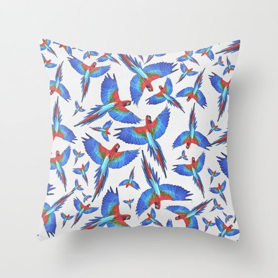 Parrot. Throw Pillow