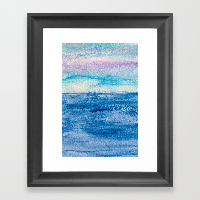 calm seas Framed Art Print