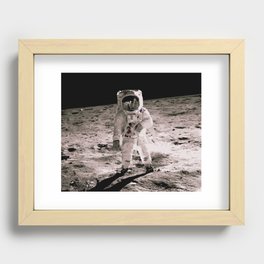 Astronaut Paint by Numbers Recessed Framed Print
