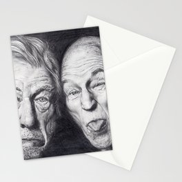 Patrick Stewart & Ian McKellen Stationery Cards