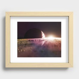 Planet Saturn Recessed Framed Print
