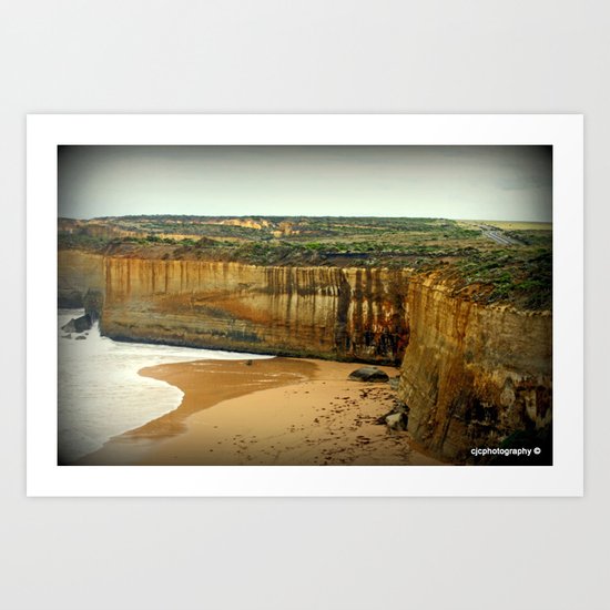 Gigantic limestone Cliffs Art Print