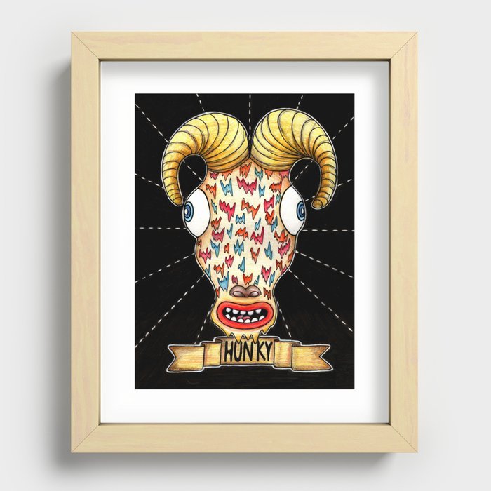 ¨Hunky¨ Recessed Framed Print