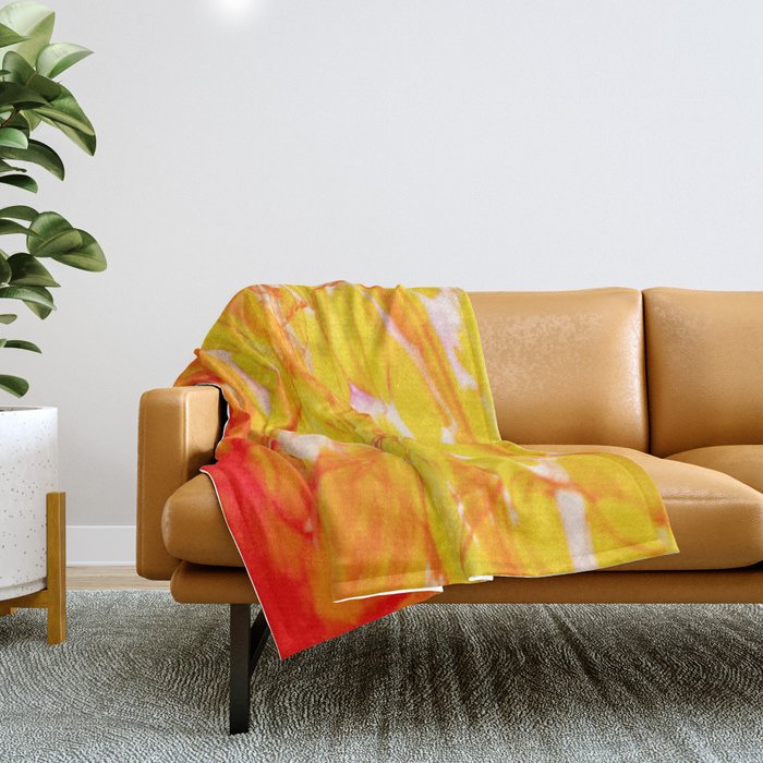 Meandering Colors Throw Blanket