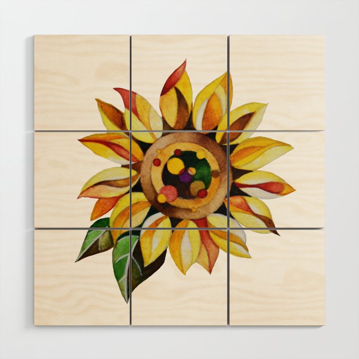 Sunflower Wood Wall Art
