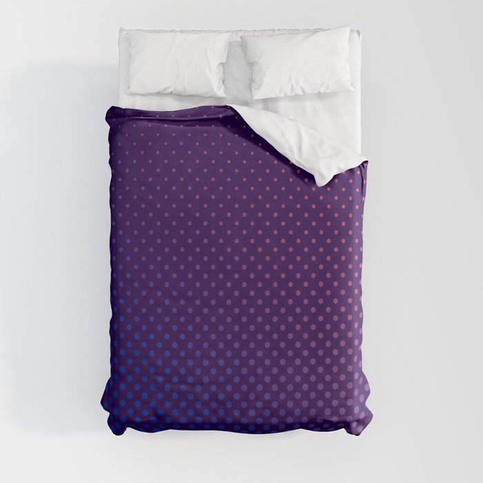 Purple and Pink Halftone Duvet Cover