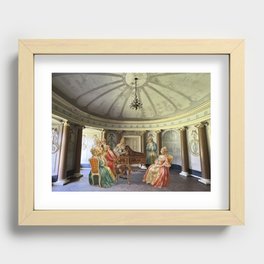 Mozart Playing Harpsichord Recessed Framed Print