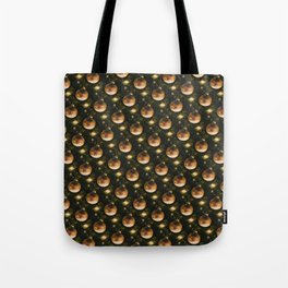 Happy Christmas festive pattern design with balls Tote Bag