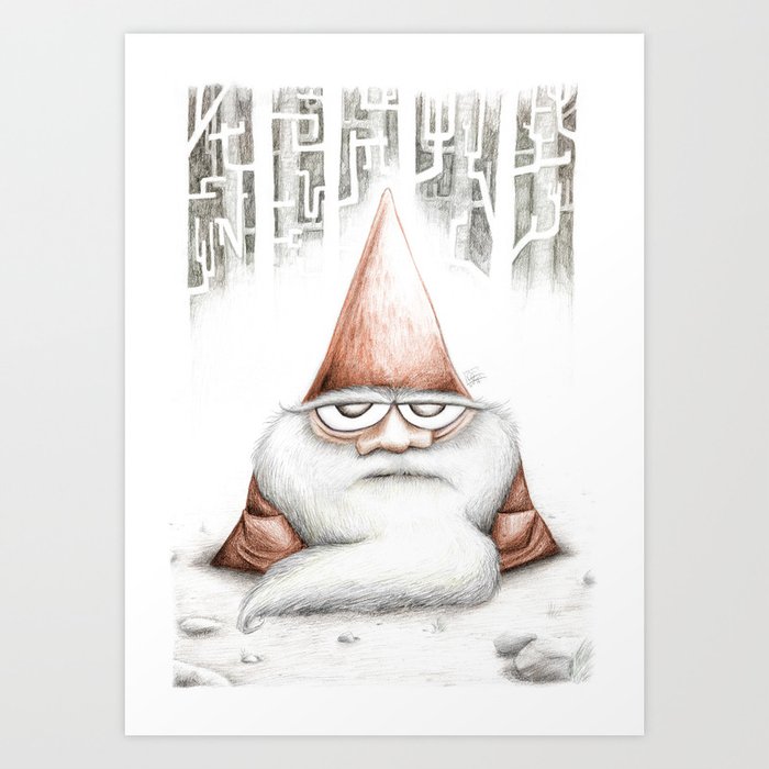 Tomte Art Print By Ginlund Society6 Nej, det kommer den inte att vara, den kommer att innehålla sexistiska och ekivoka skämt. tomte art print by ginlund