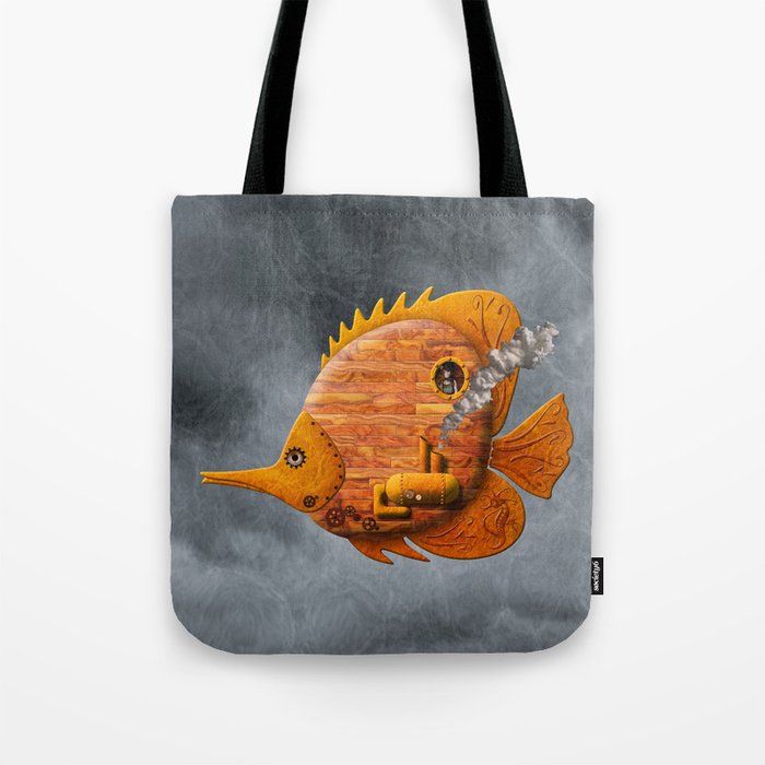 Steampunk Butterflyfish II Tote Bag