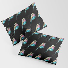 Lilac Breasted Roller Bird Pillow Sham