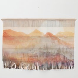 Forest Shrouded in Morning Mist Wall Hanging