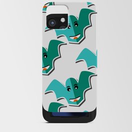 Seamless Pattern Silhouette Halloween Grimace Horror 06 iPhone Card Case