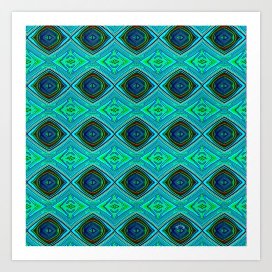 Aqua Art Print
