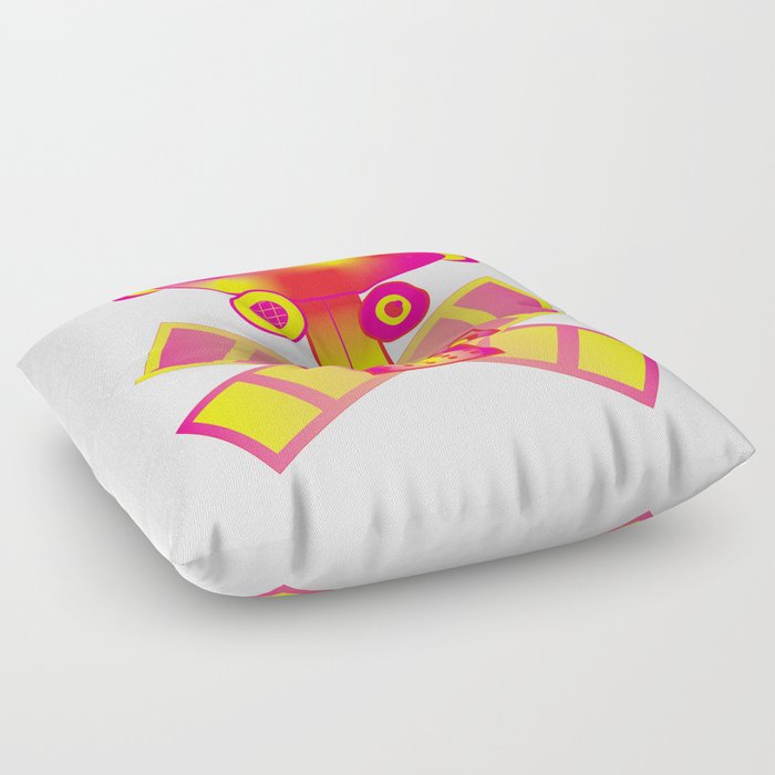 Pink Lemonade Robot Floor Pillow