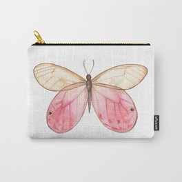 Pink Butterfly Carry-All Pouch