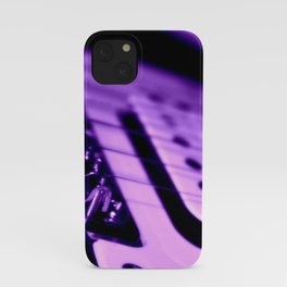 Guitar in Purple fine art photography iPhone Case