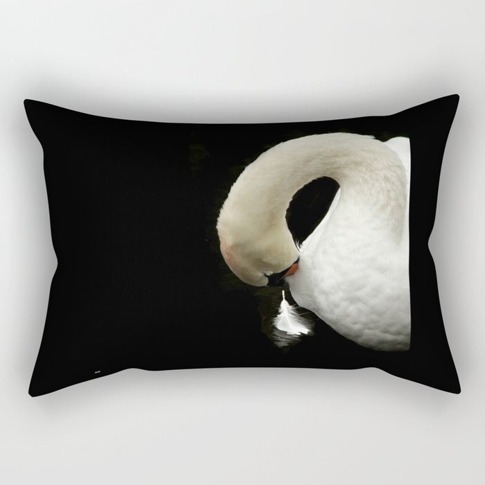 Swan store feather pillow