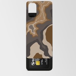 Moody Brown Swirl Android Card Case