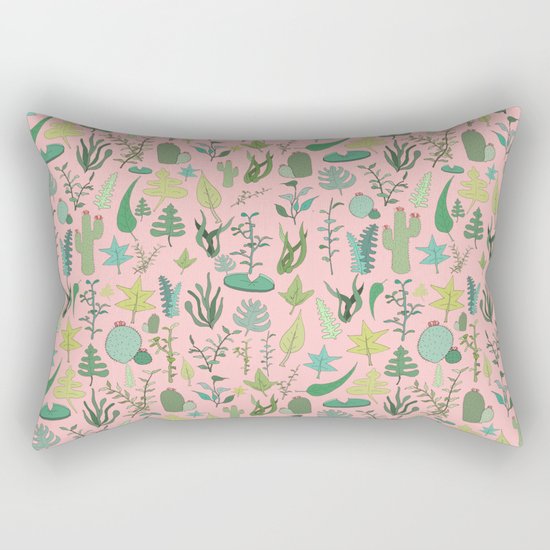 Nature Pink Rectangular Pillow