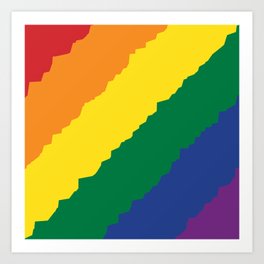 lgbtqia rainbow diversity Art Print