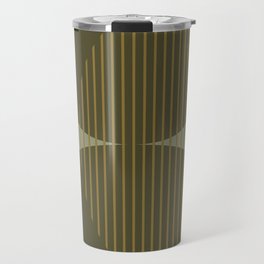 Abstraction Shapes 113 in Sage Green (Moon Phase Abstract)  Travel Mug