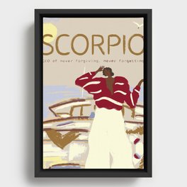 Scorpio - The CEO of never forgiving, never forgetting  Framed Canvas