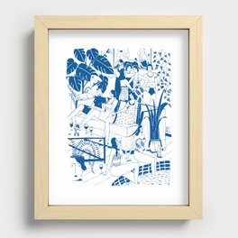 Party I Recessed Framed Print