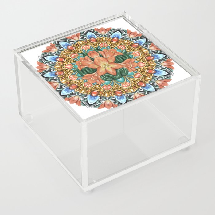 Clivia Mandala Acrylic Box