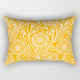 Saffron Coneflowers Rectangular Pillow