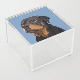 Rottweiler Portrait Acrylic Box