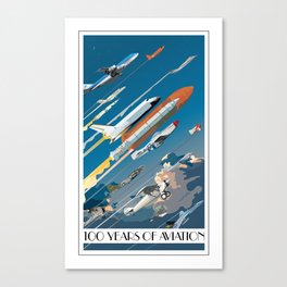 100 Years of Aviation Canvas Print