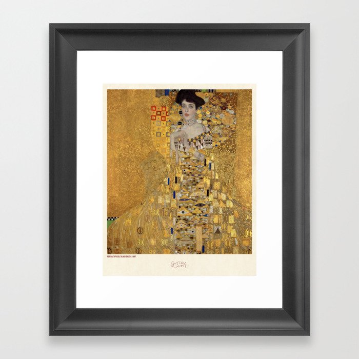 Lady in Gold by Gustave Klimt Framed Art Print