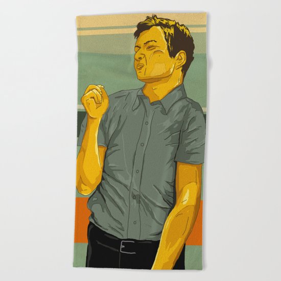 stuck in a moment Beach Towel