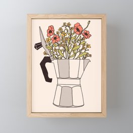 Moka Flowers Framed Mini Art Print